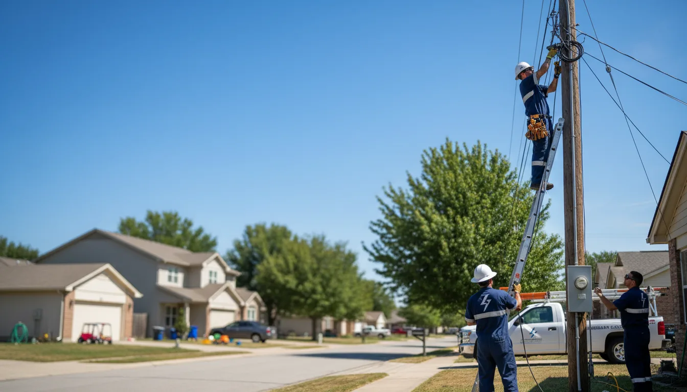 Residential electrician providing installation services in North Hampton, OH